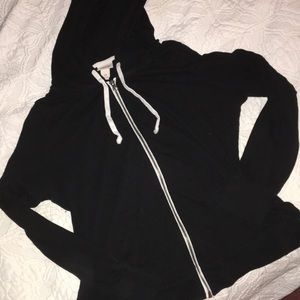 Mossimo✨Black lightweight full zip hoodie
